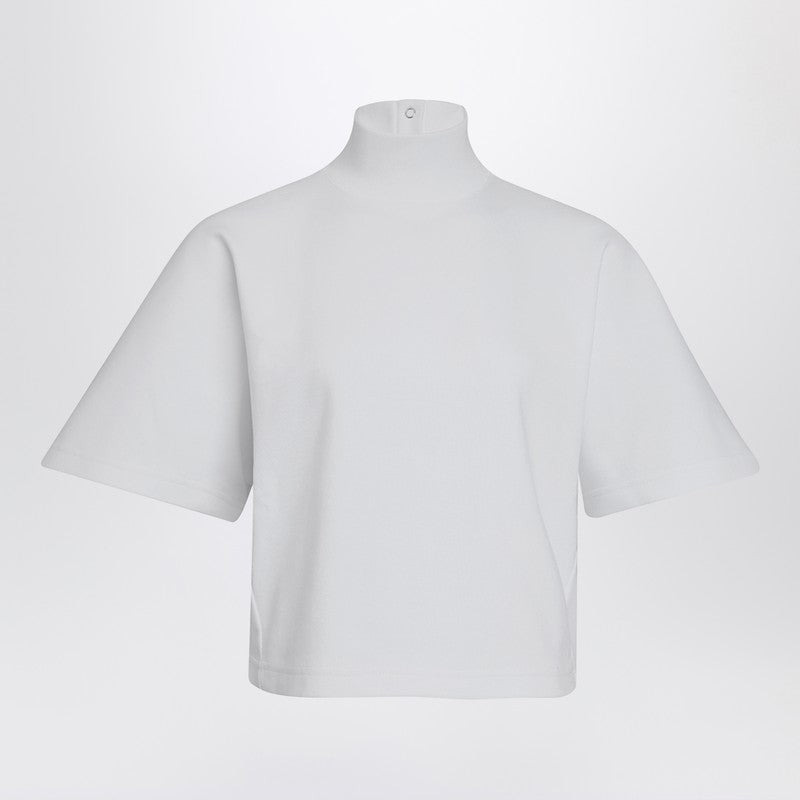 Alaia White Cotton Turtleneck Top Women - 1
