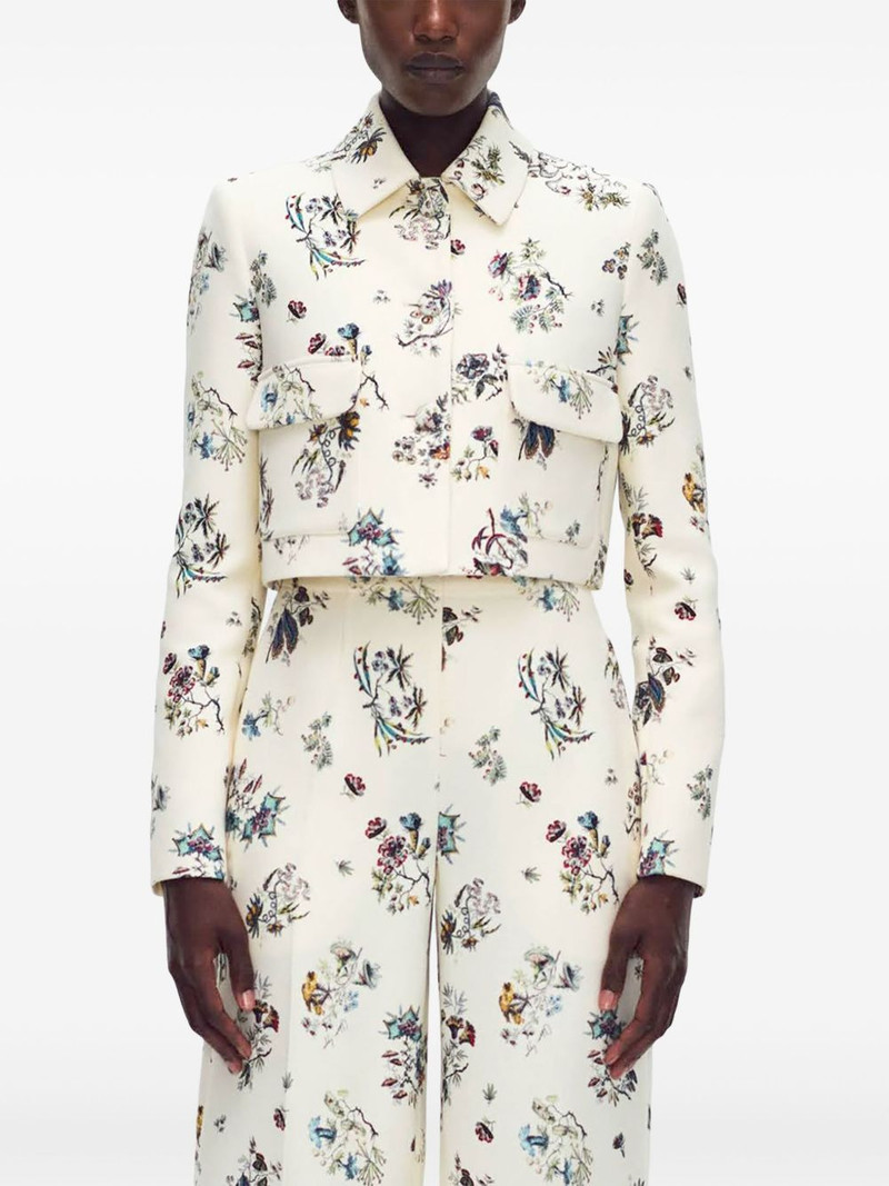 ADAM LIPPES floral jacket outlook