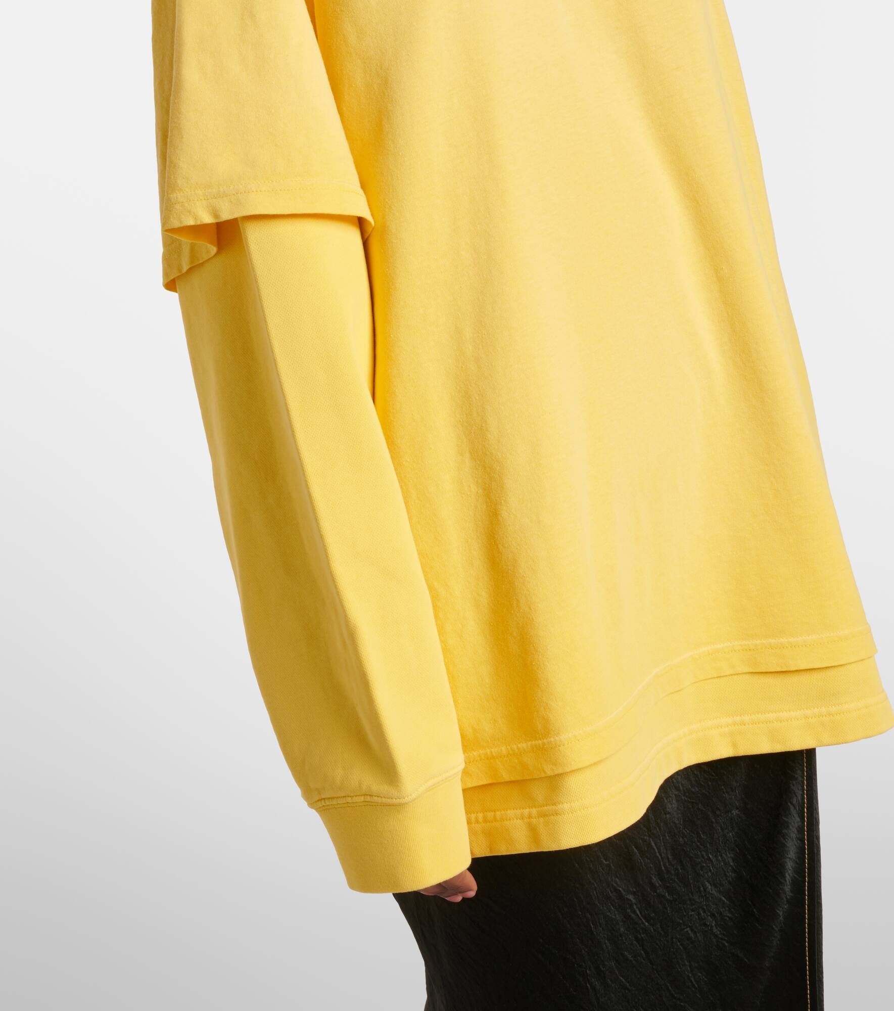 Printed cotton jersey hoodie - 6