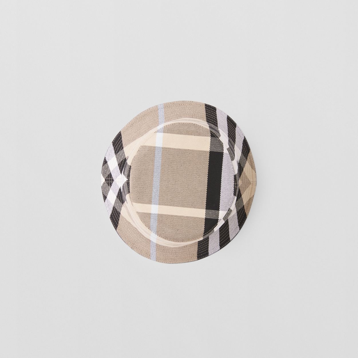 Check Cotton Jacquard Bucket Hat - 5