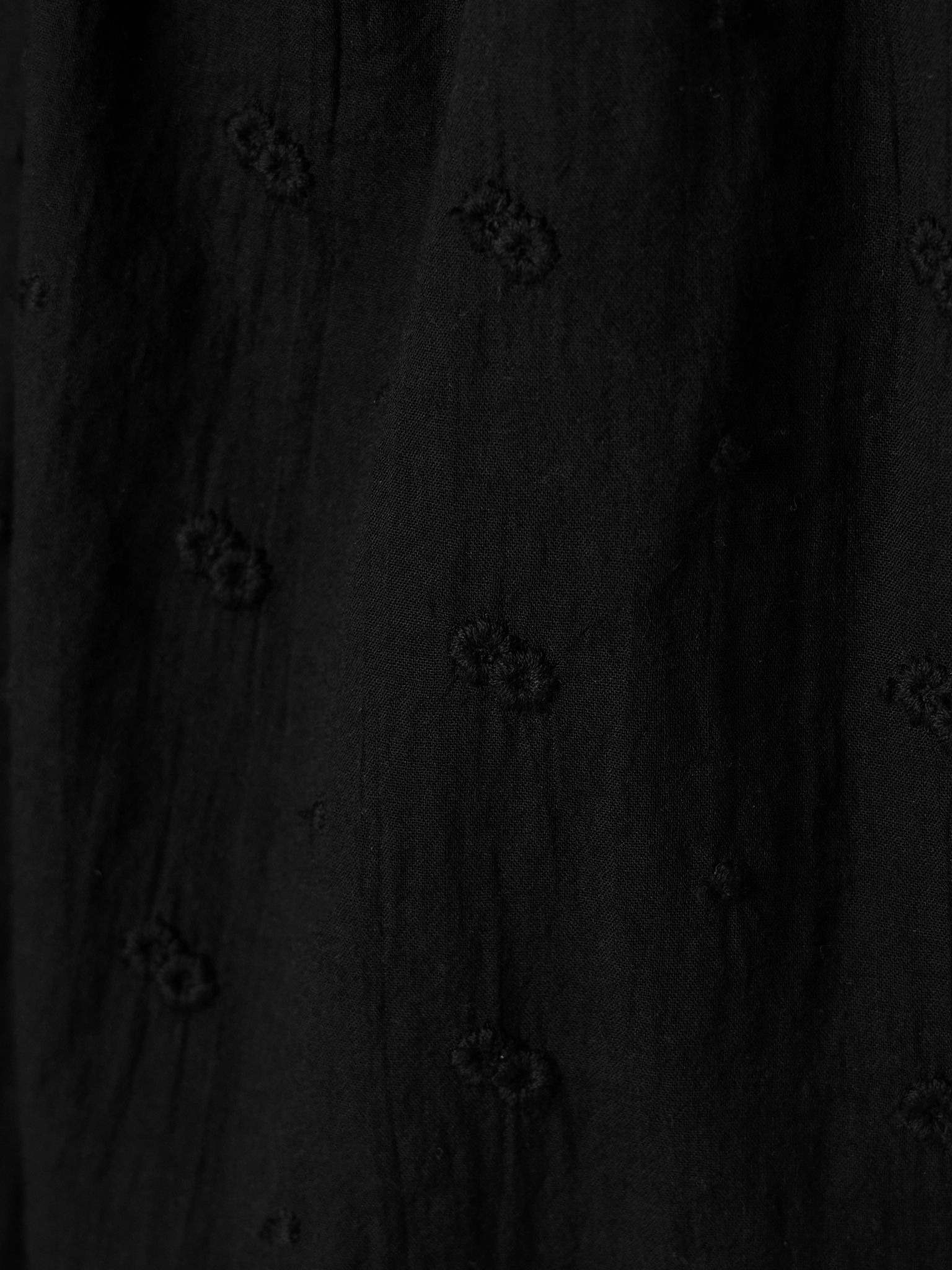 Neville embroidered cotton-voile blouse Black - 5