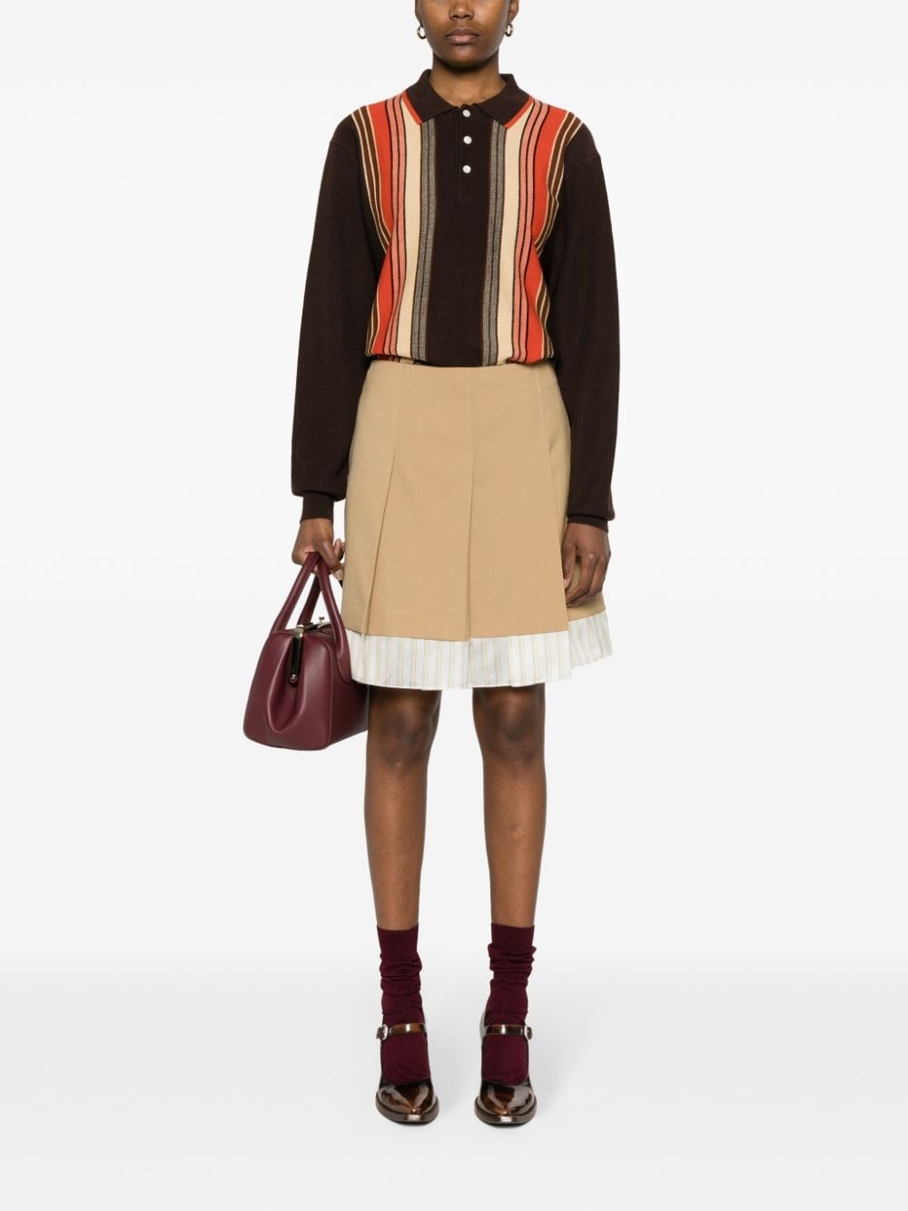 pleated mini skirt - 4