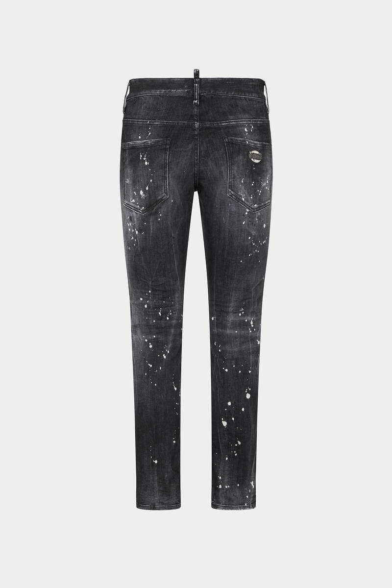 DSQUARED2 BLACK DIAMOND & STUDS WASH SKATER JEANS outlook