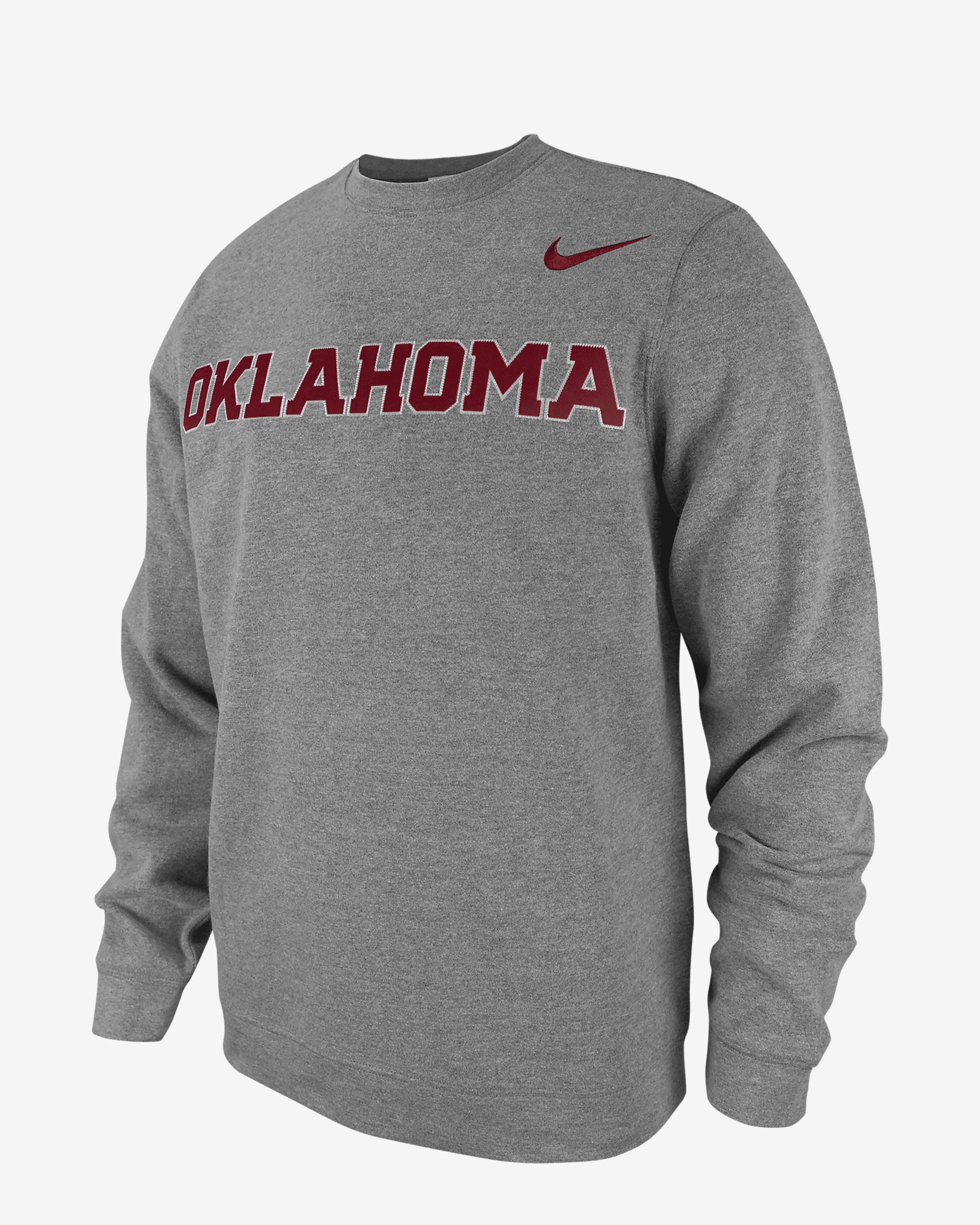 Oklahoma Club Fleece Nike Men's College Crew-Neck Sweatshirt - 1