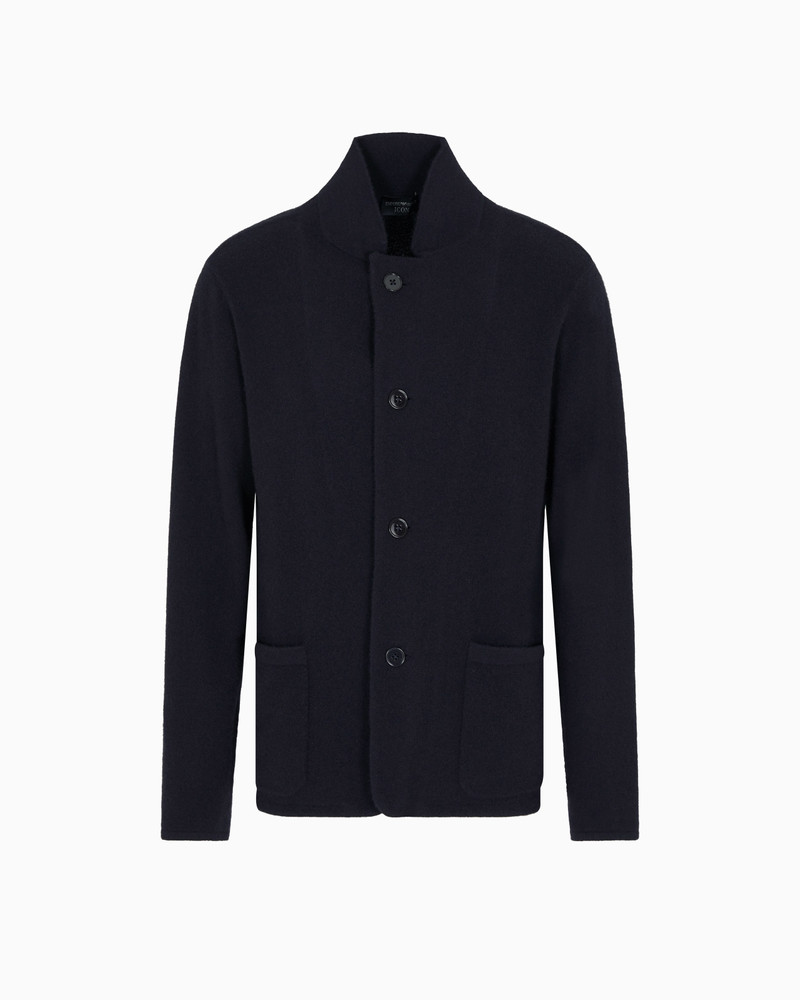 ICON PLAIN-KNIT PURE CASHMERE JACKET 1