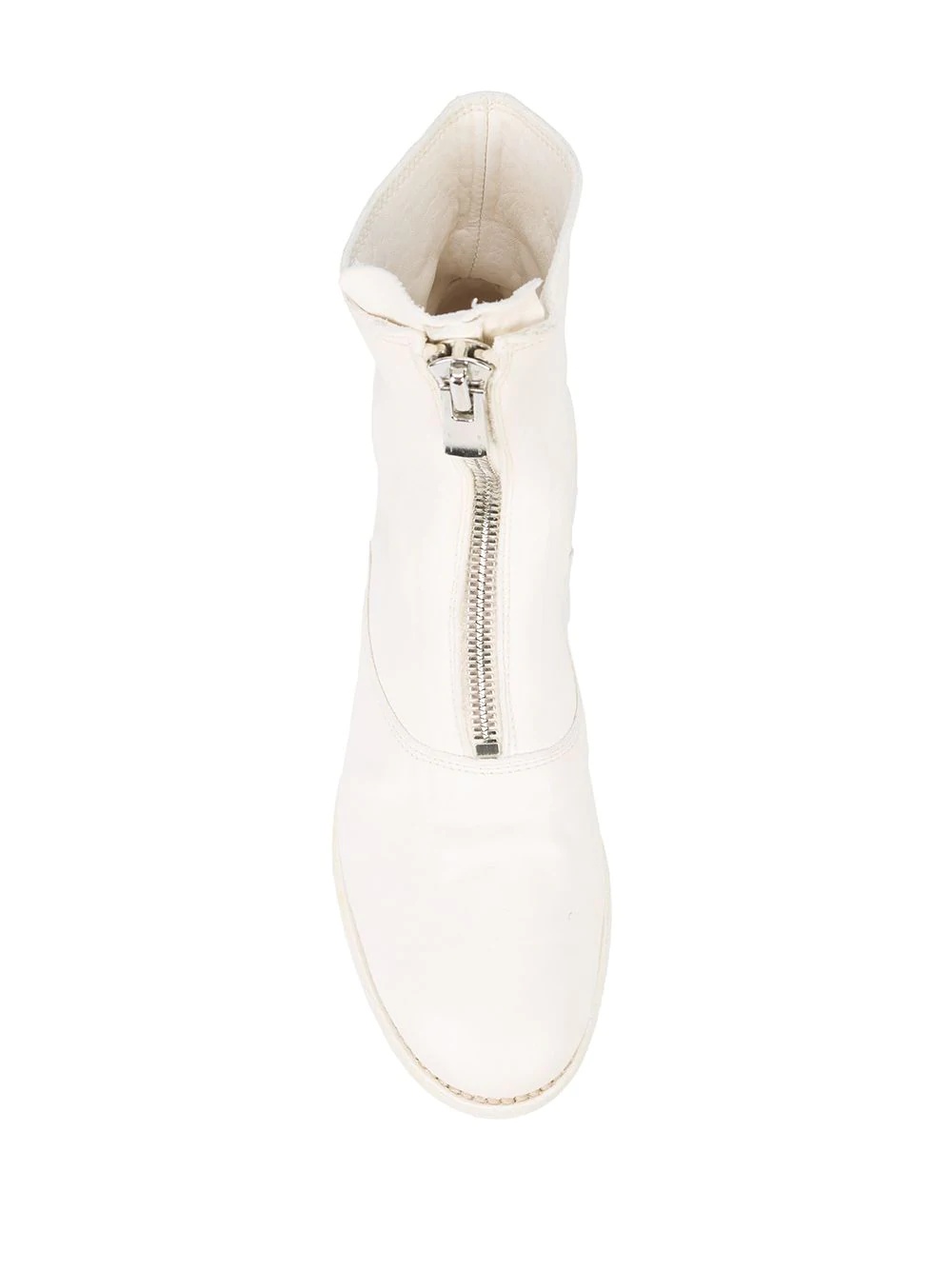 front-zipped fitted boots - 8