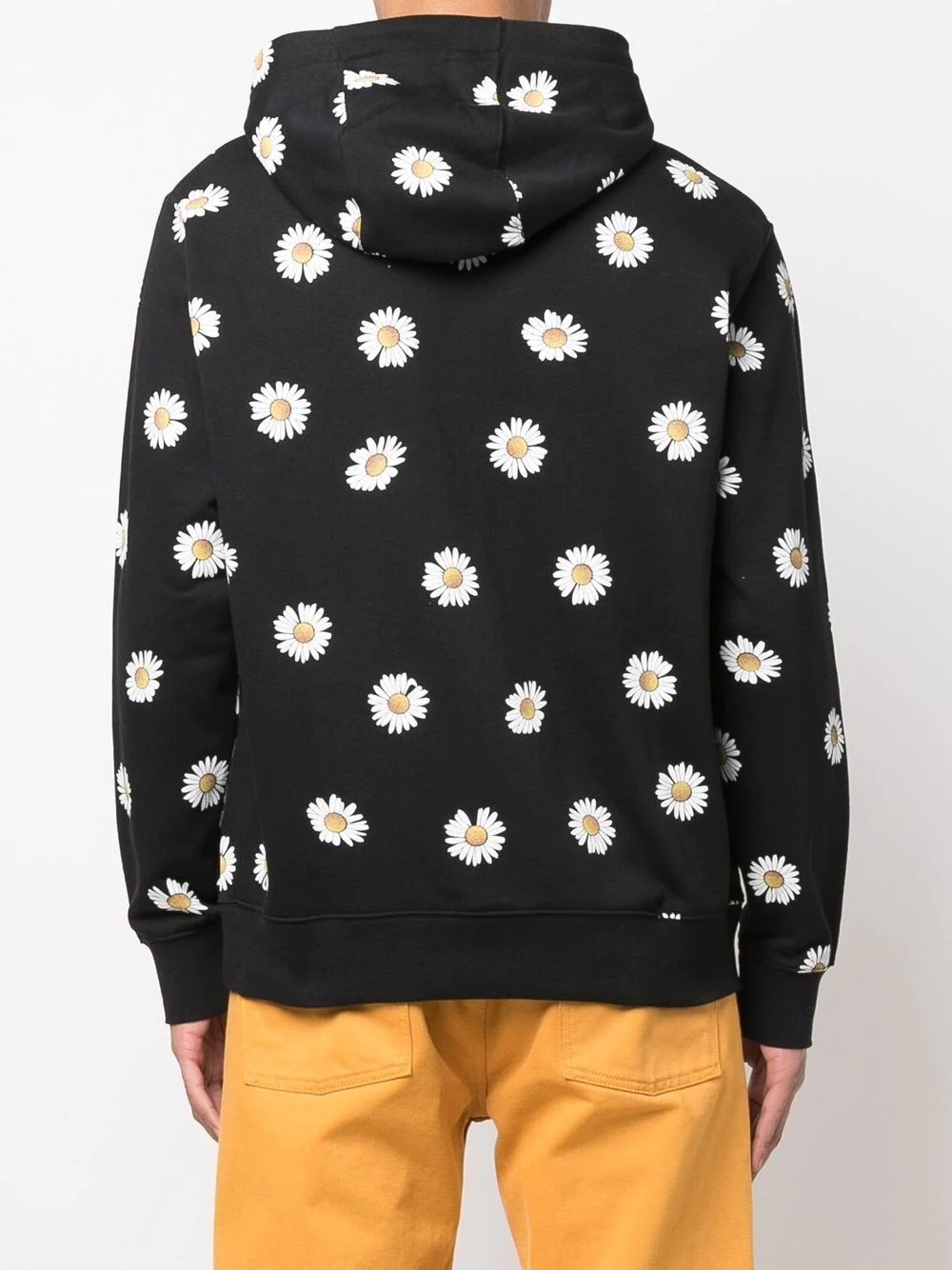 daisy-print pullover hoodie - 4