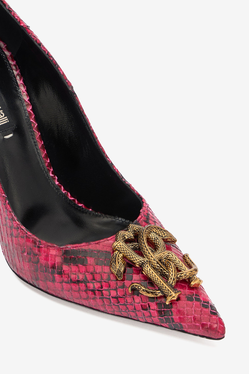 Pumps With Python Print And Mirror Snake Monogram 5