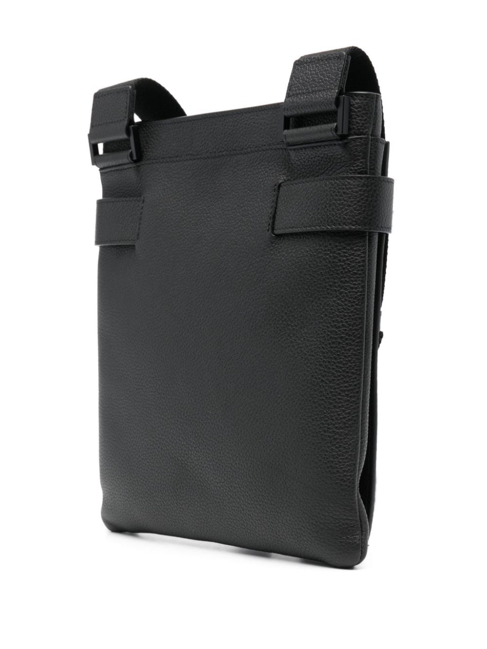 Gancini-lock leather messenger bag - 3