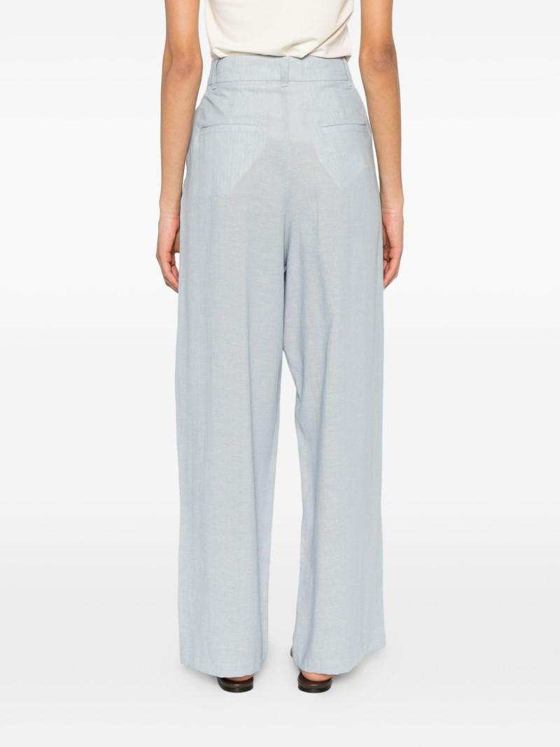 pleated wide-leg trousers 4