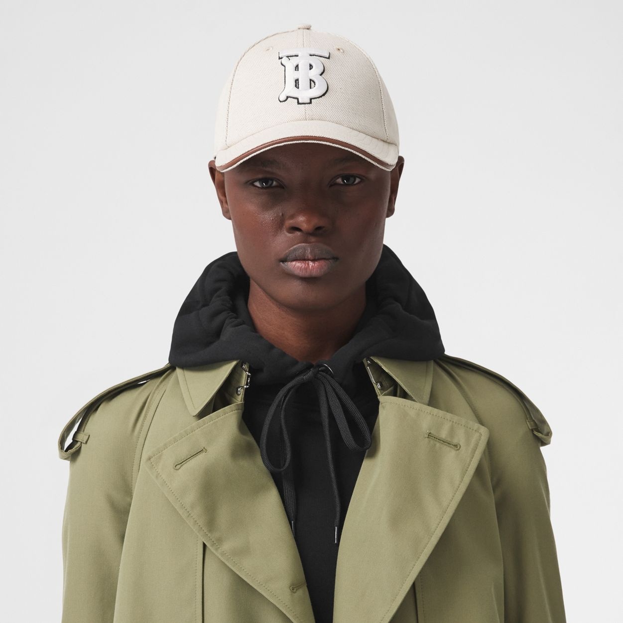 Monogram Motif Cotton Linen Canvas Baseball Cap - 3