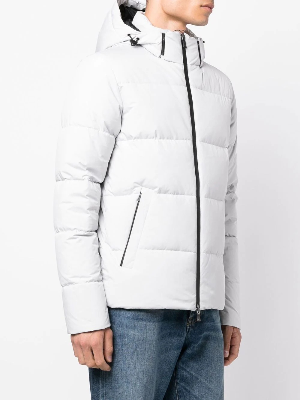 hooded goose down jacket - 3