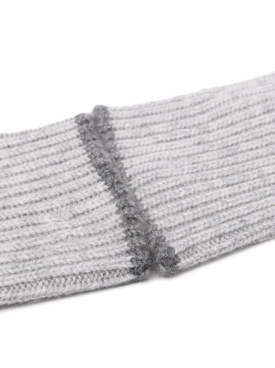 Brunello Cucinelli knitted cashmere gloves outlook