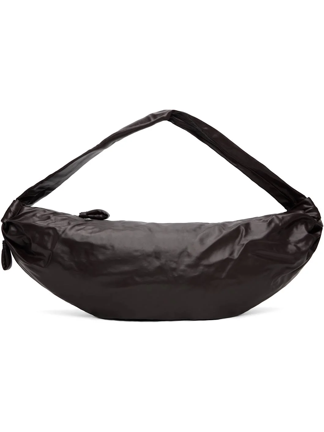 Brown Large Soft Croissant Bag - 1