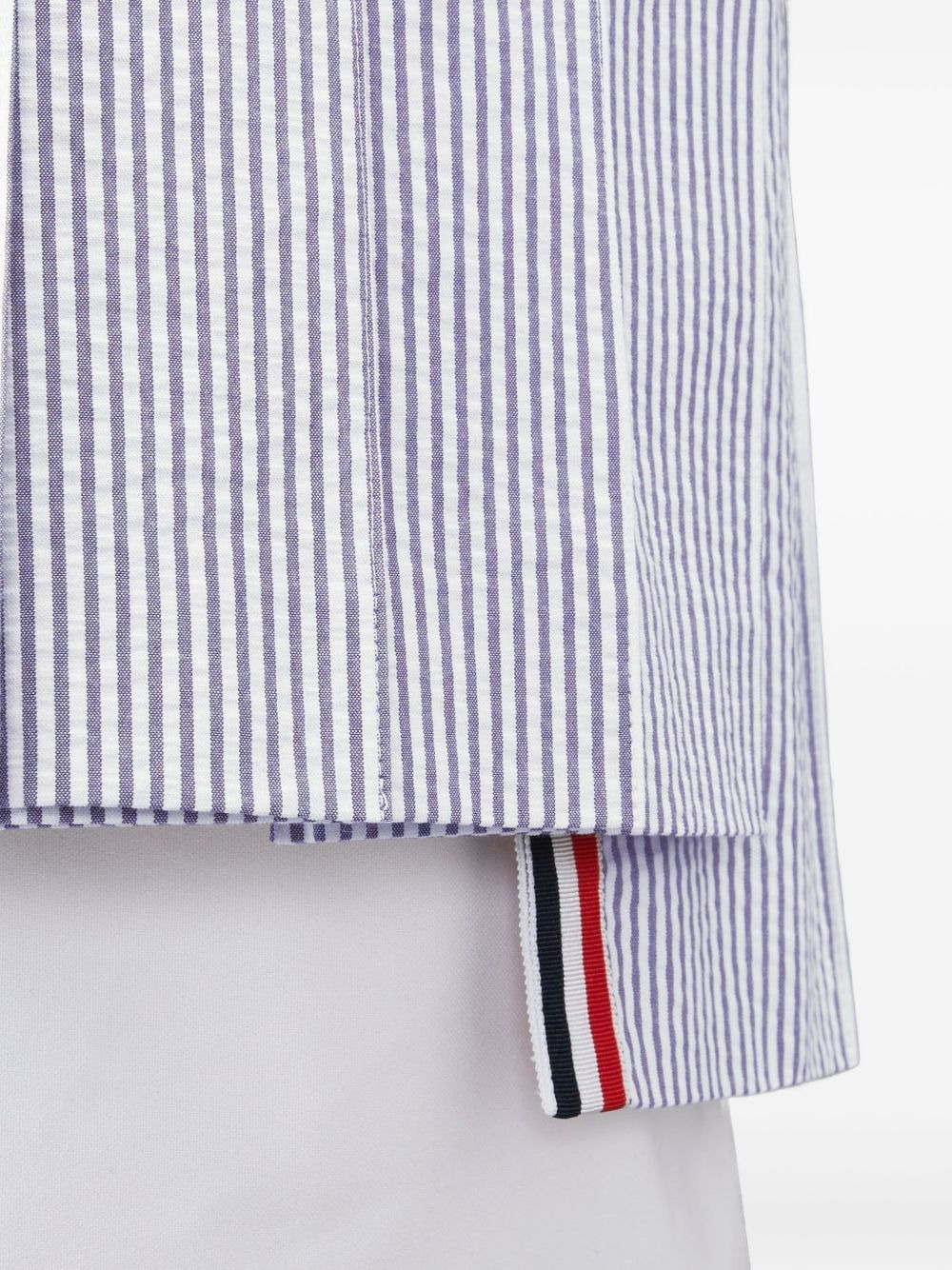pleated striped mini skirt - 4