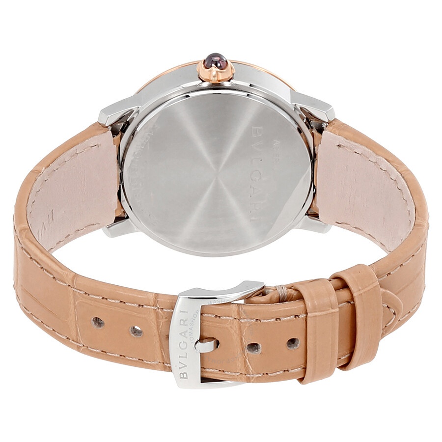 Pre-owned Bvlgari Bvlgari Bvlgari Diamond White Mother of Pearl Dial Ladies Watch 101893 - 3