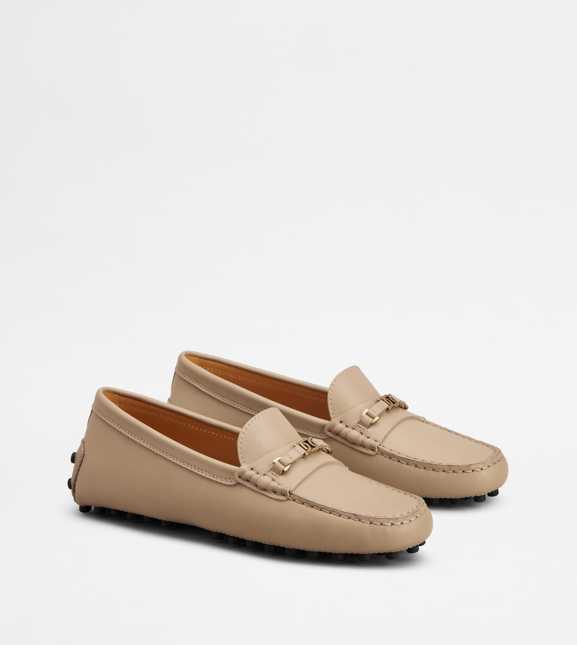 GOMMINO DRIVING SHOES IN LEATHER - BEIGE - 2