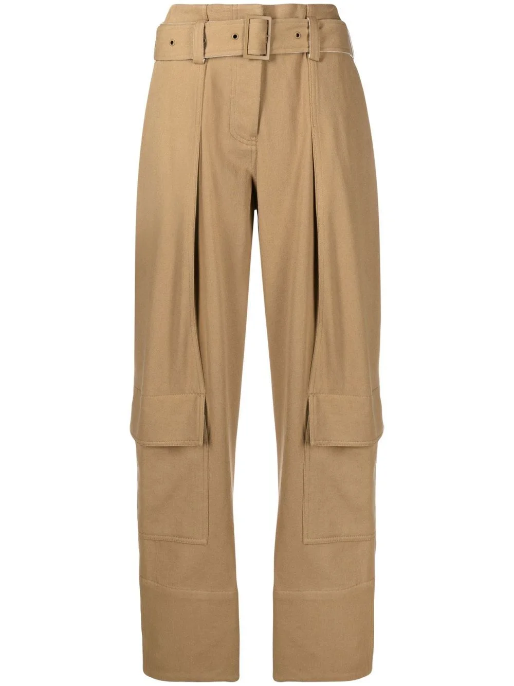 tapered-leg cargo trousers - 1