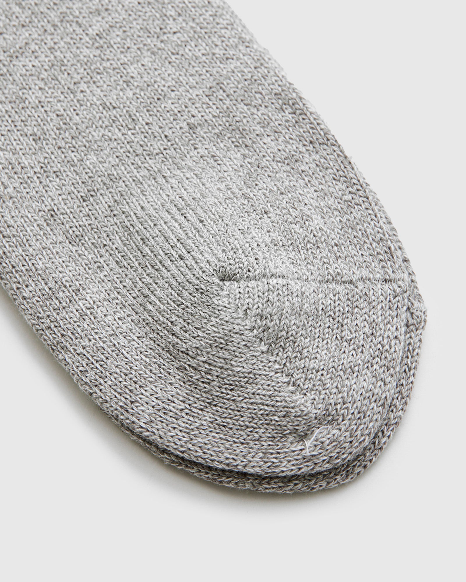 Cabin Stripe Crew Sock in Light Grey - 3