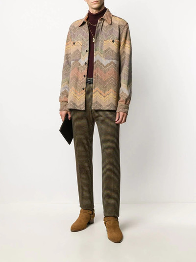 Missoni micro-motif tapered trousers outlook