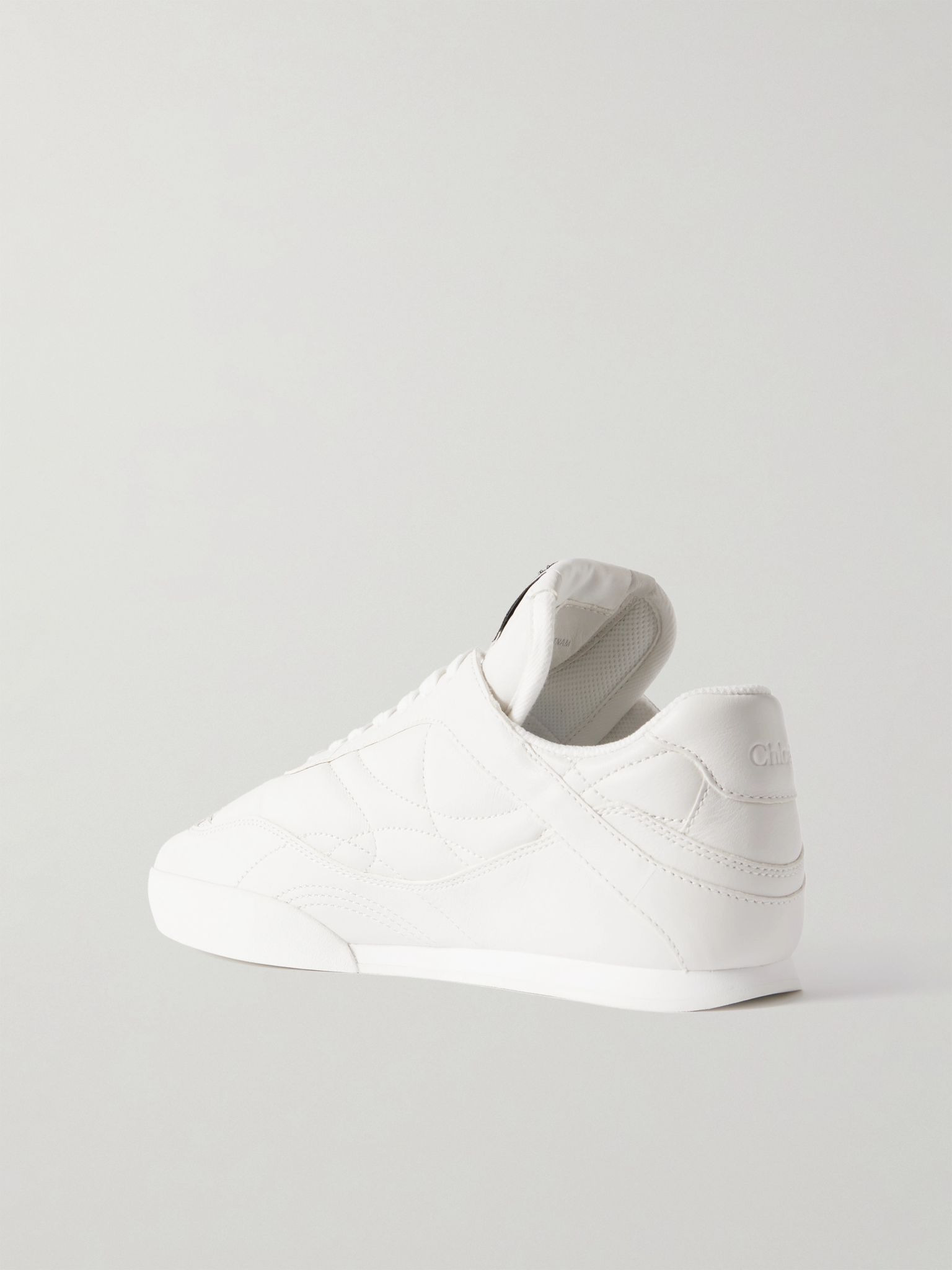 Kick quilted-leather sneakers White - 3