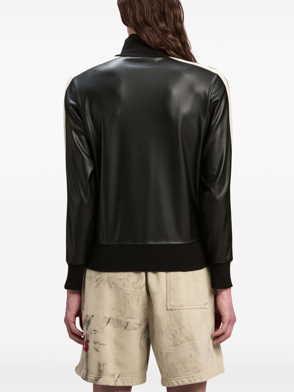 logo-embroidered zip-up jacket - 5