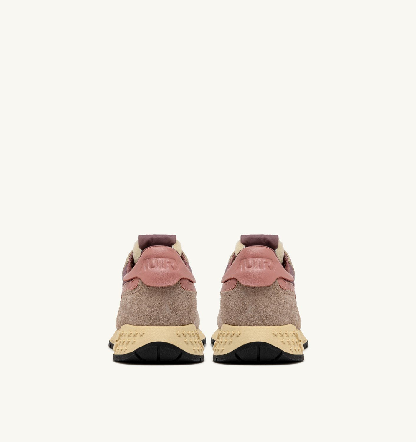 REELWIND LOW SNEAKERS IN NYLON SUEDE AND LEATHER COLOR ROSE AND DESERT SAND - 3