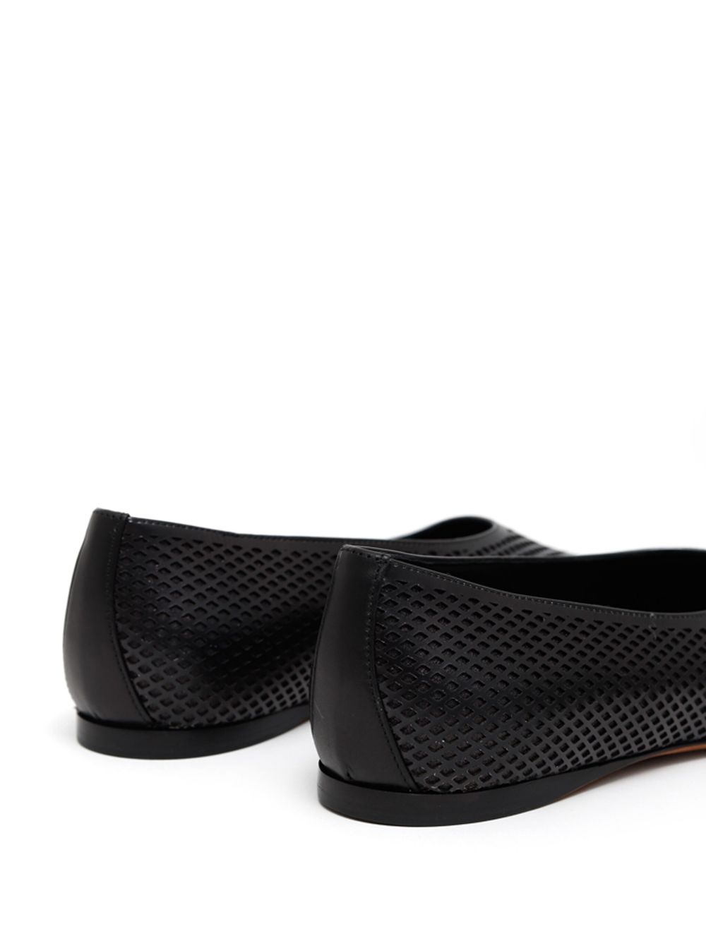 degradé-effect mesh ballerina shoes - 3