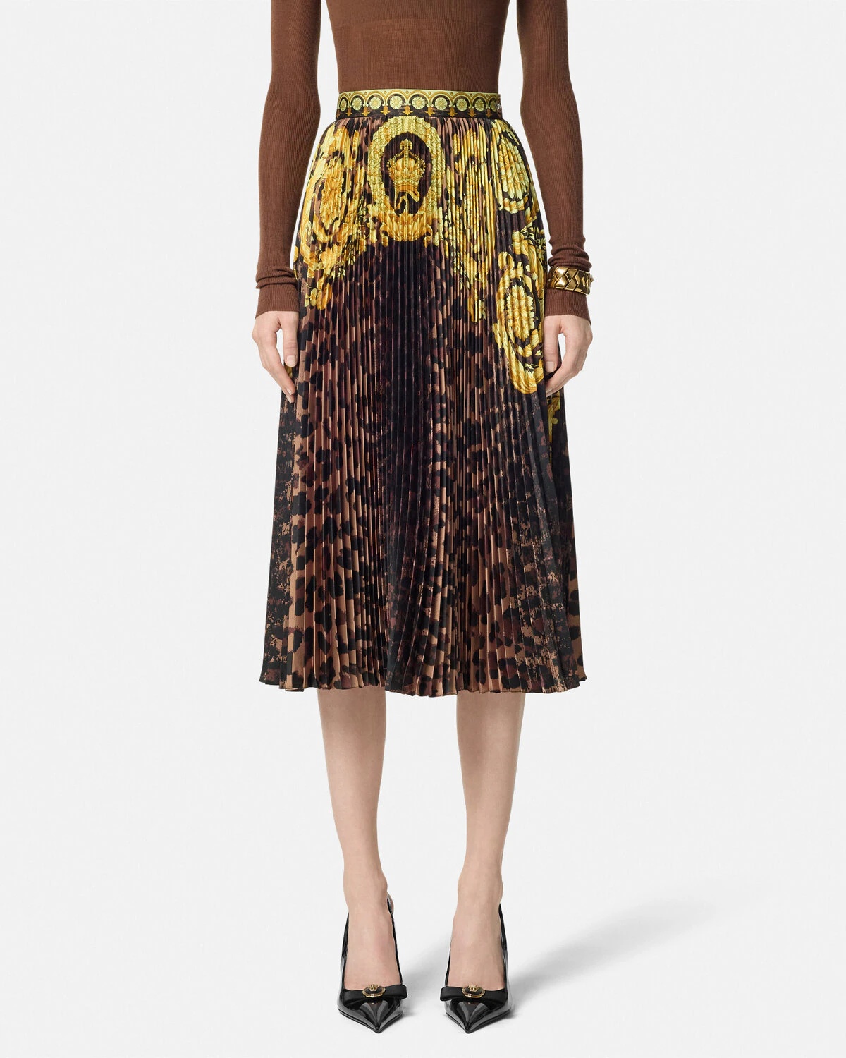 Wild Barocco Pleated Mini Skirt - 4