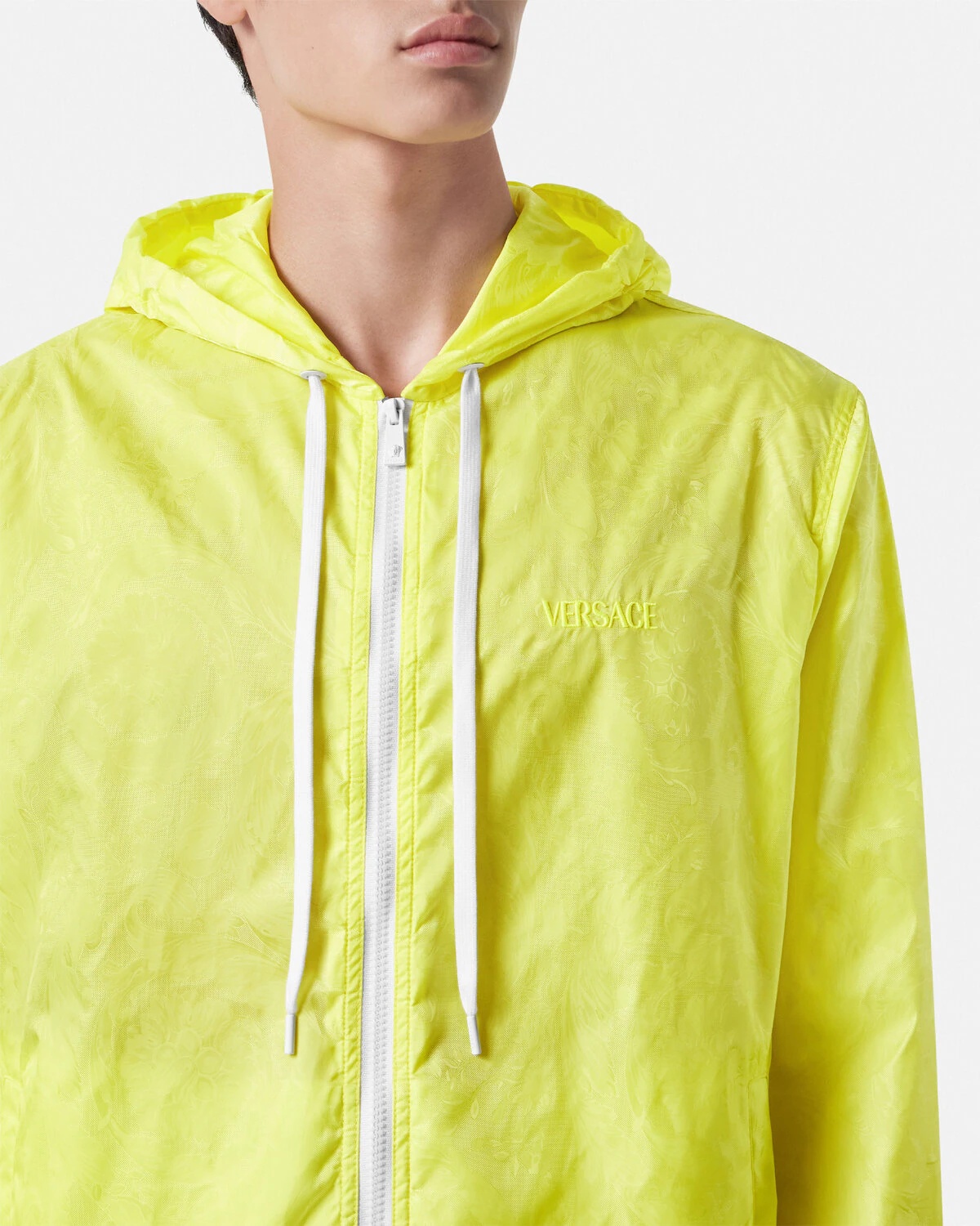 Barocco Jacquard Windbreaker Jacket - 3