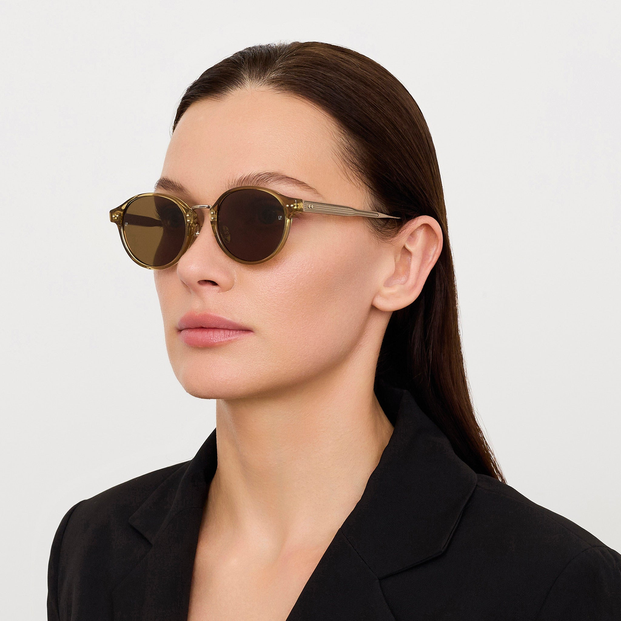 Marco Sunglasses in Khaki and Gold - 6