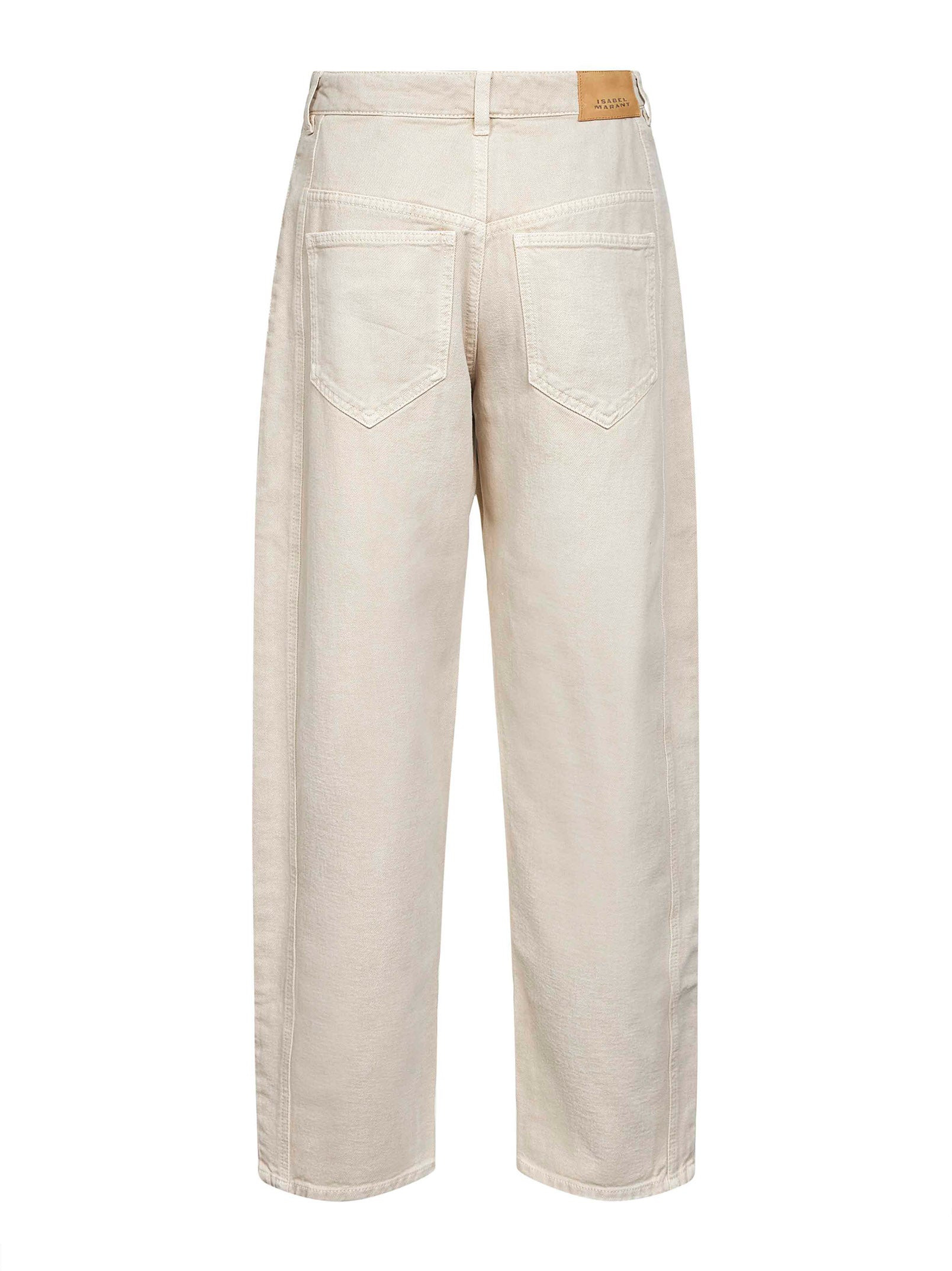 Ecru denim Oriane barrel jeans - 2