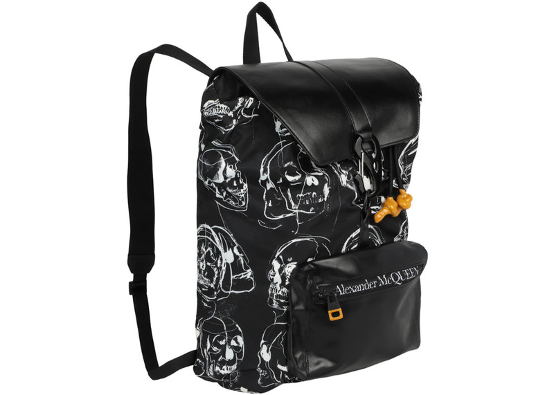 Alexander McQueen Alexander McQueen Skull Print Urban Backpack Black Multi outlook