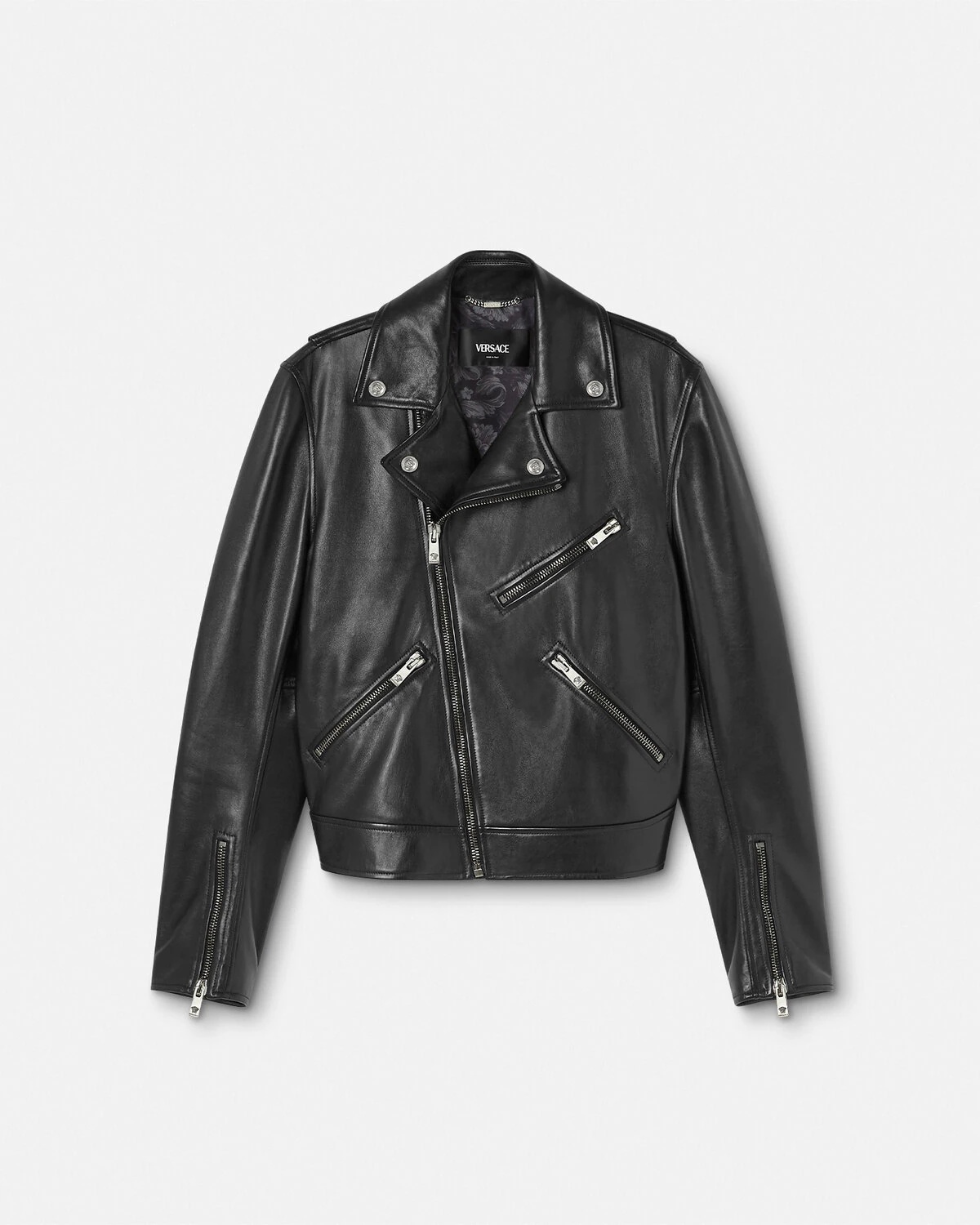 Leather Biker Jacket - 1