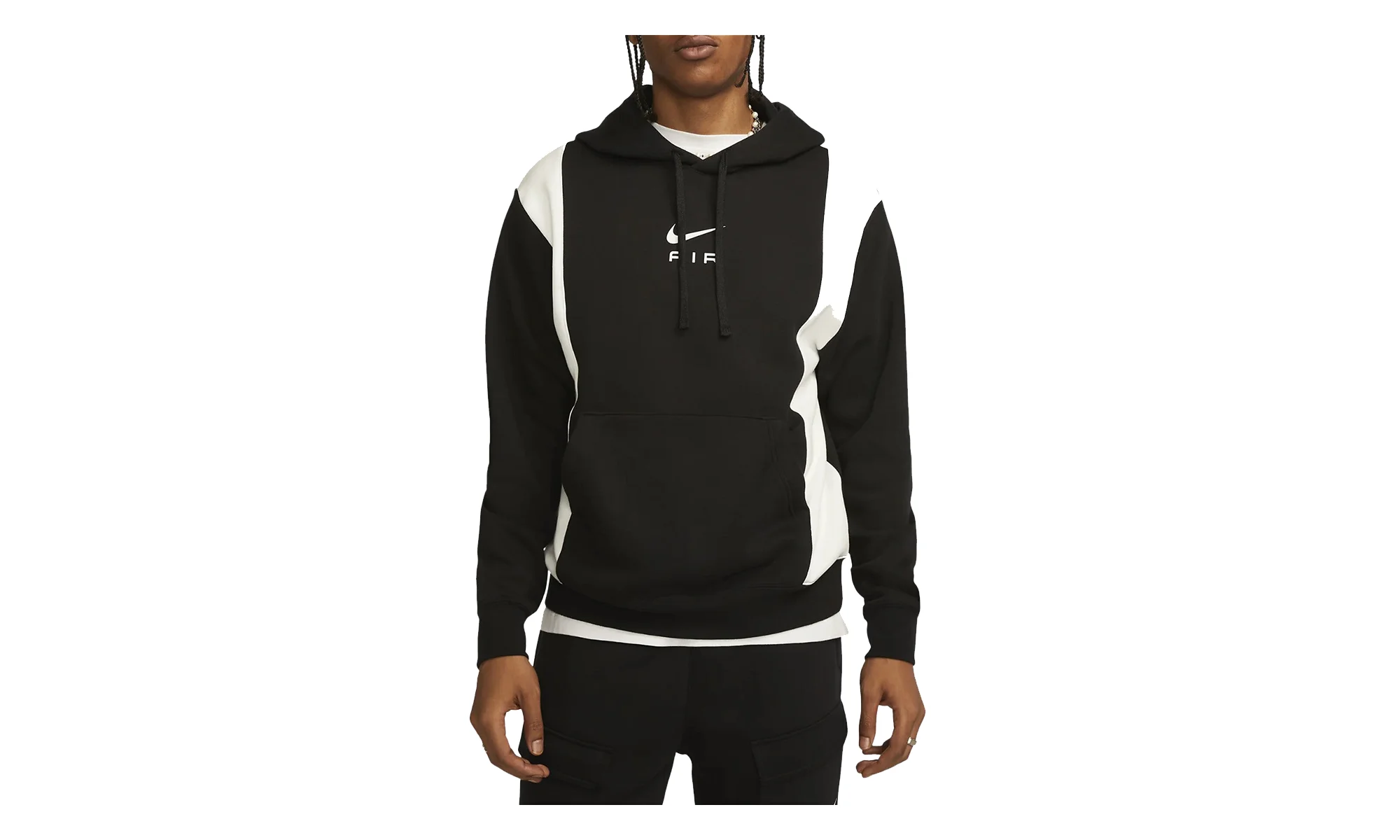 Air Fleece Pullover Hoodie "Black / Summit White" FN7691 010 - 1