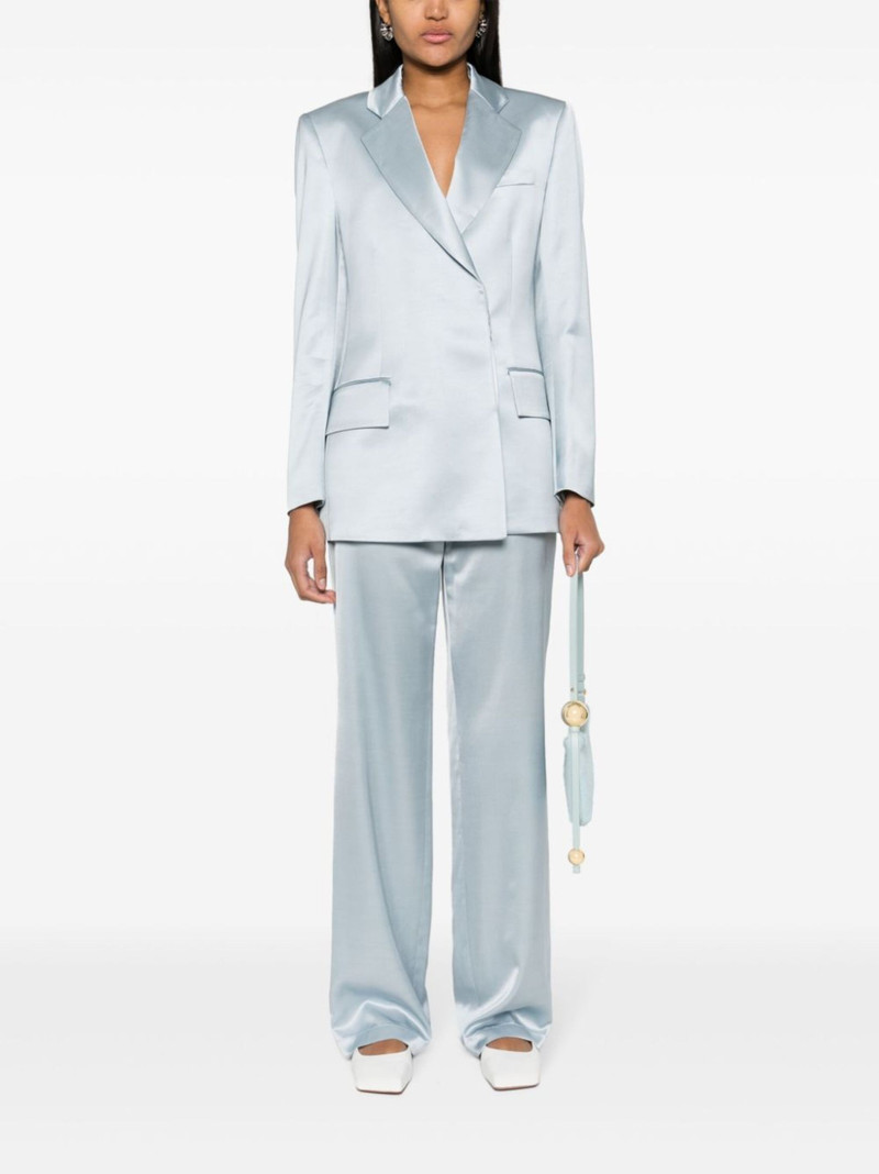 GCDS satin single-breasted blazer outlook