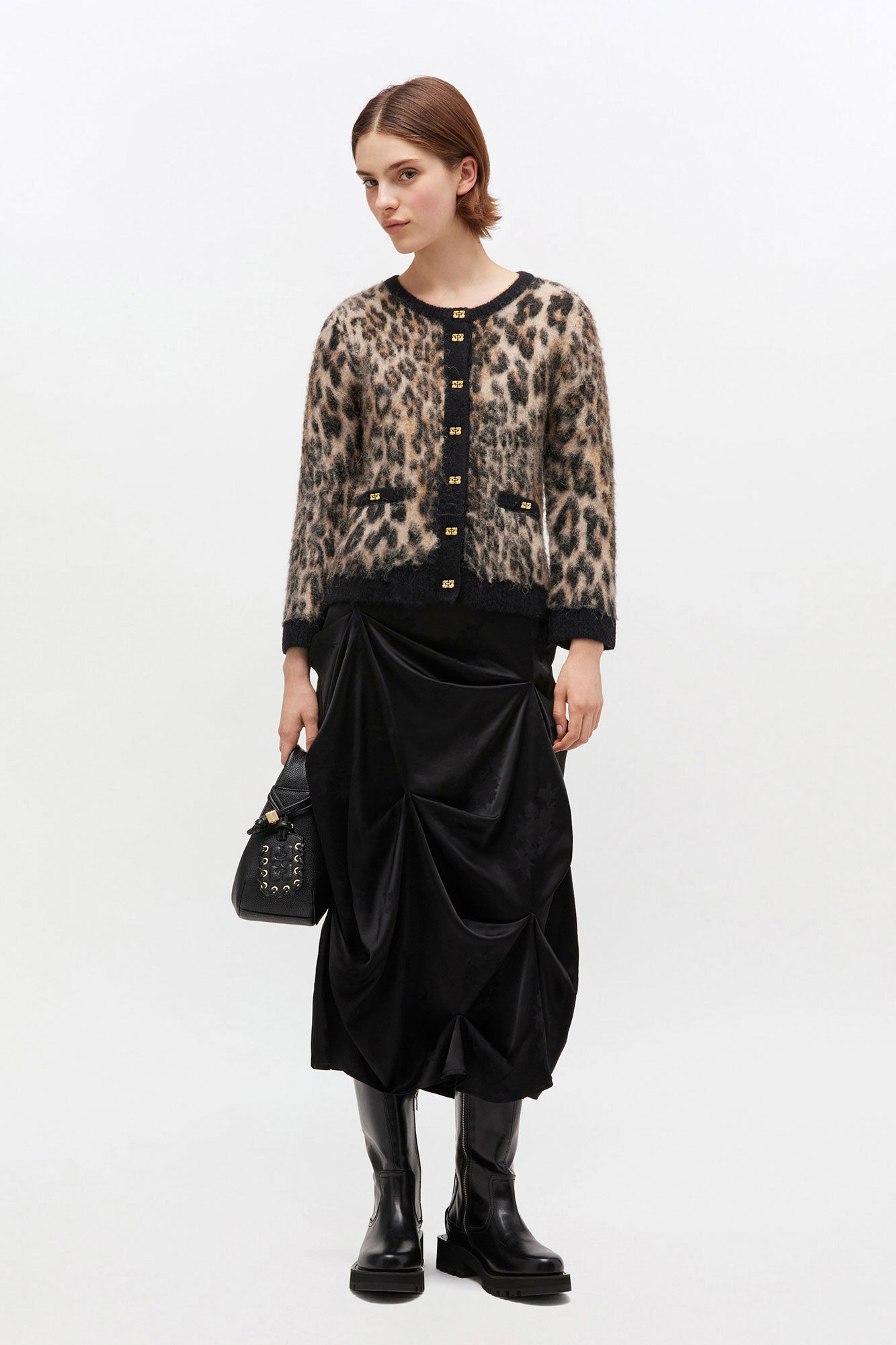 LEOPARD V-NECK CARDIGAN - 3