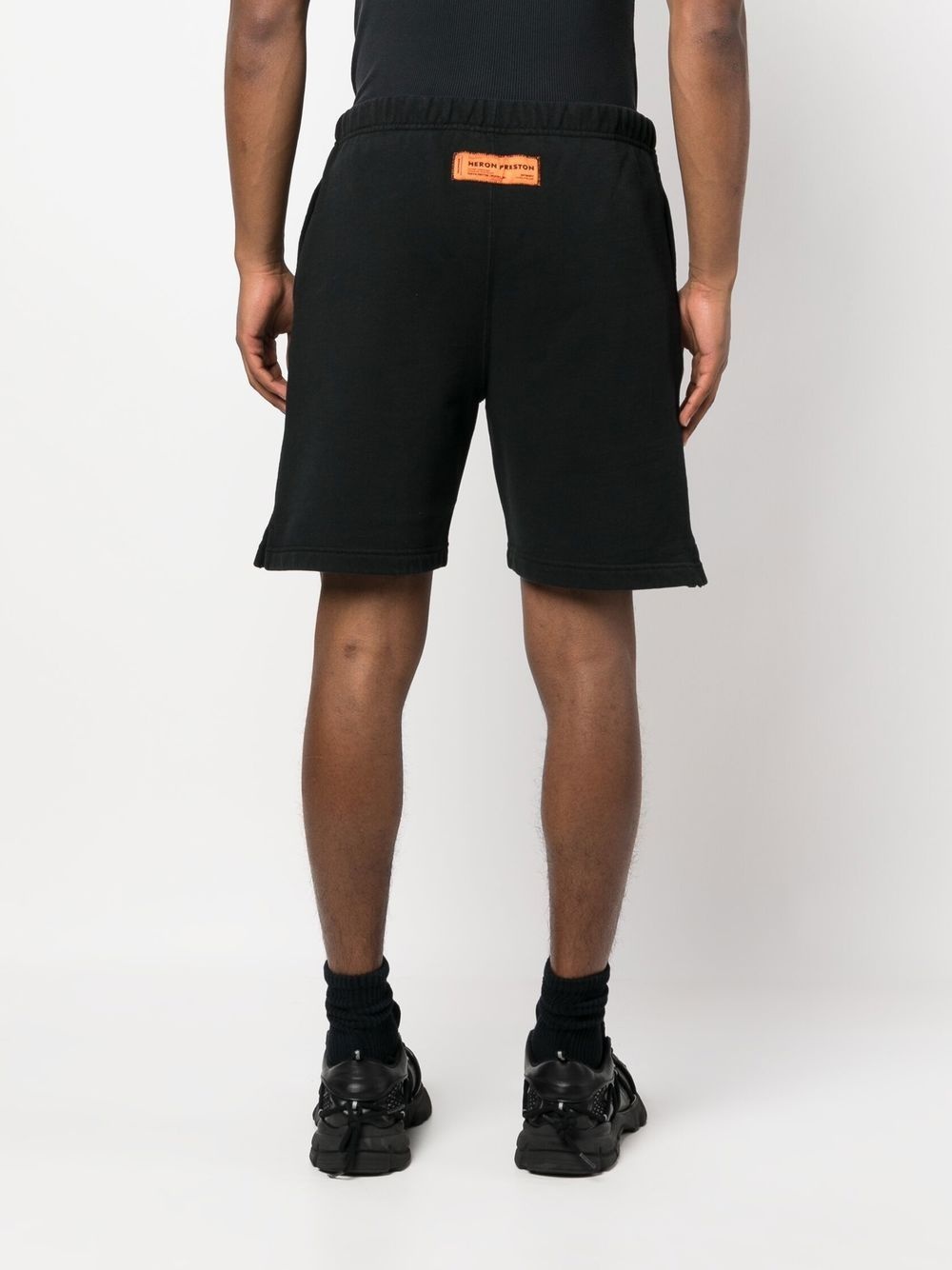 logo-print track shorts - 4