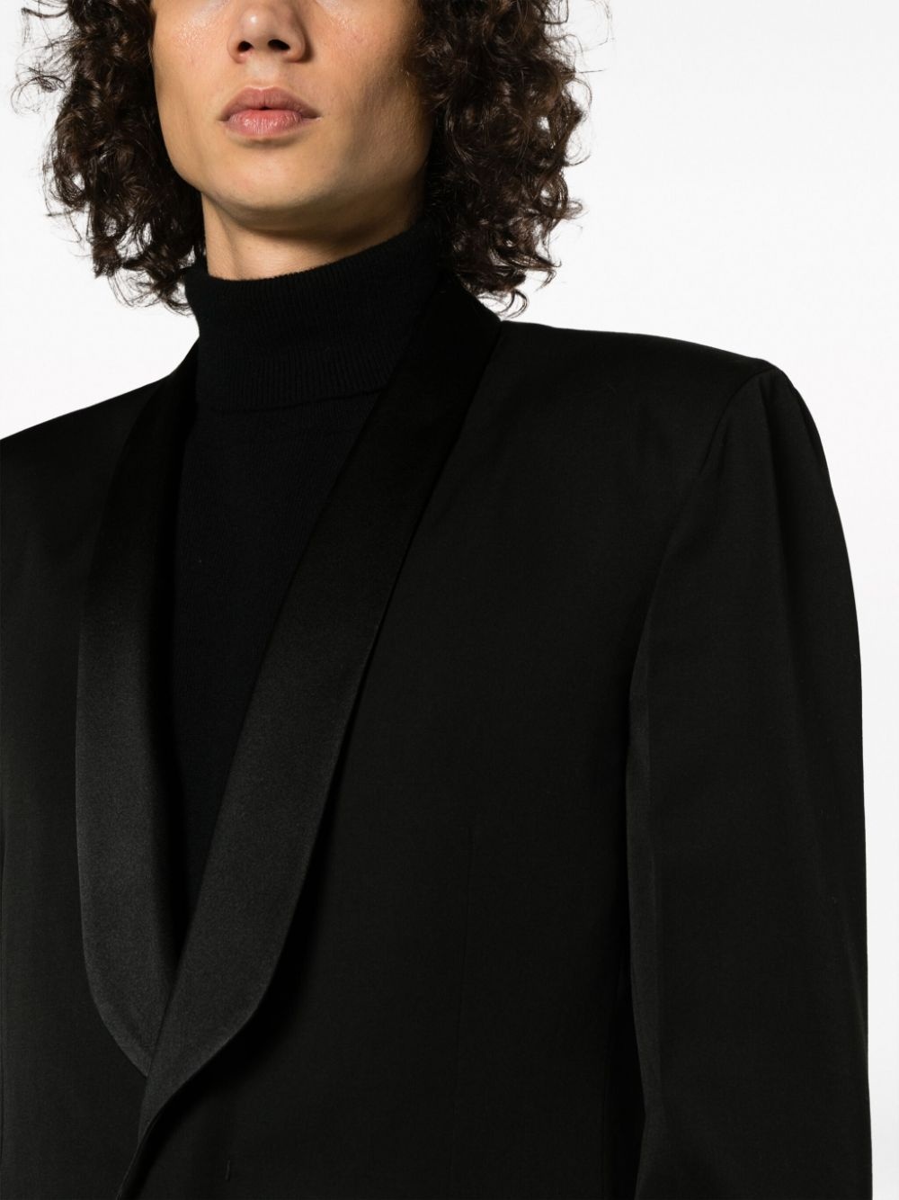 wool tuxedo jacket - 5