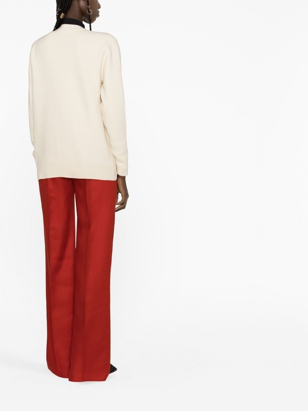 V-neck wool cardigan - 3