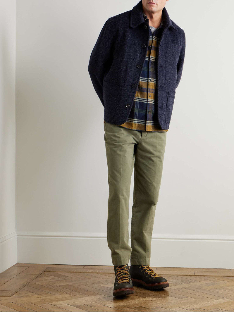 Oliver Spencer Brook Button-Down Collar Checked Organic Cotton-Flannel Shirt outlook