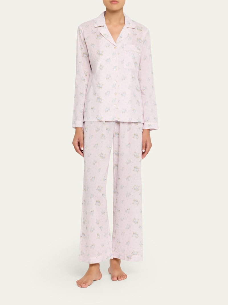 LoveShackFancy Sana Floral Cotton Pajama Set outlook