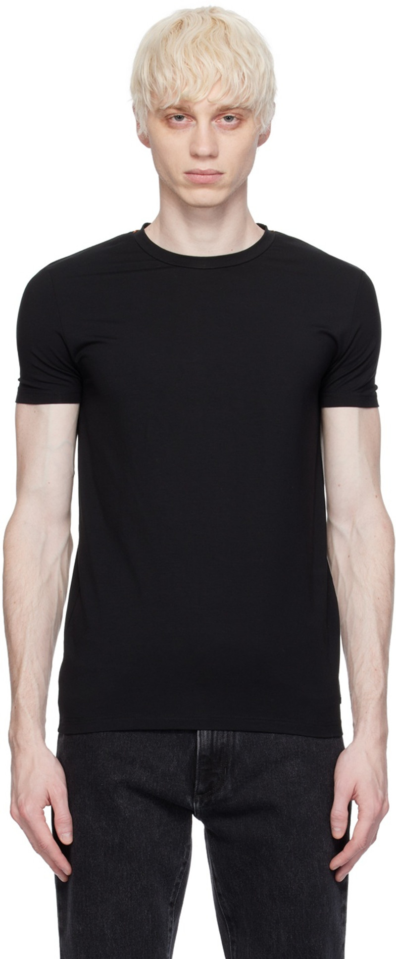 Black Round Neck T-Shirt 1