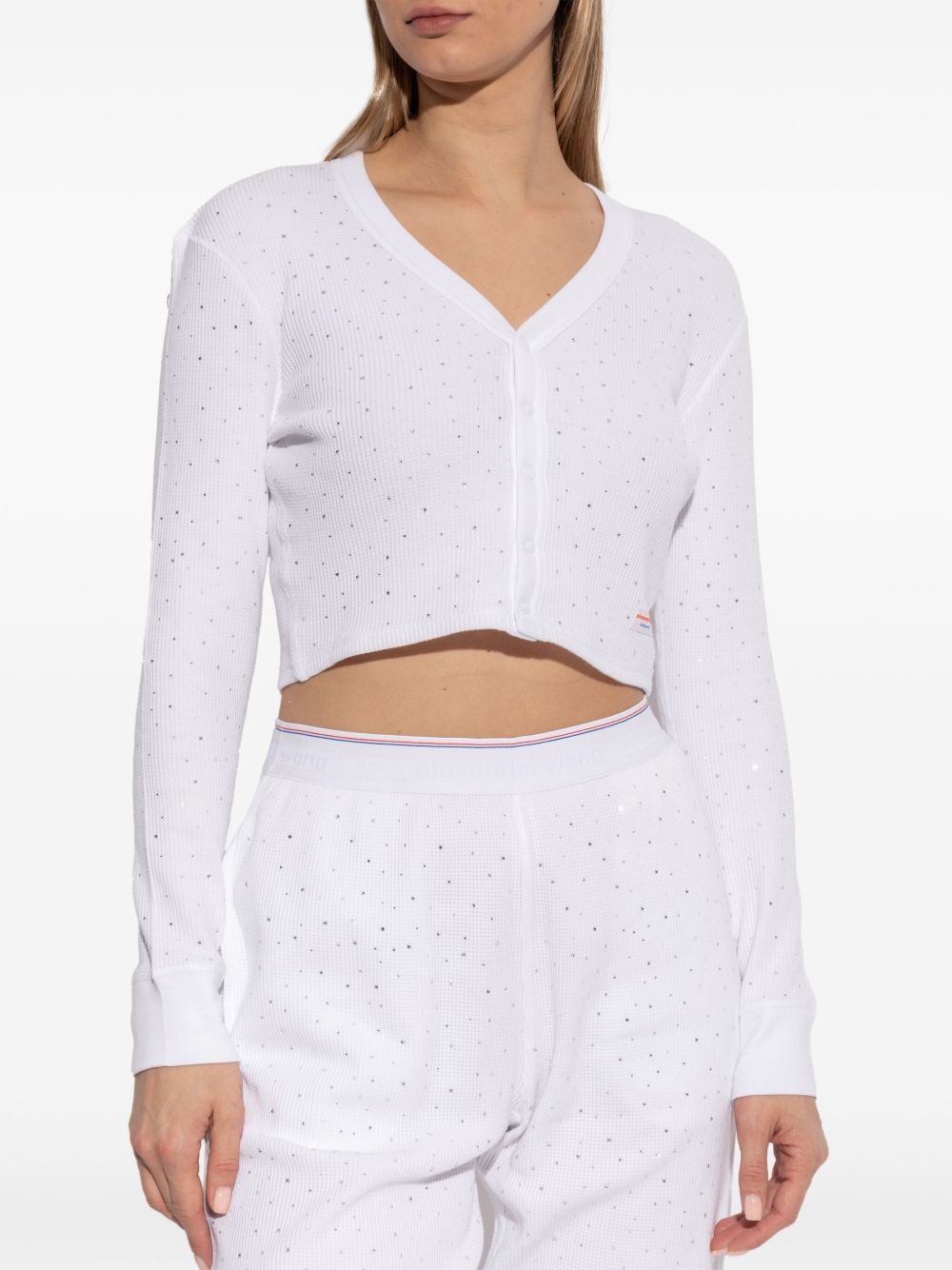 rhinestone cardigan - 3