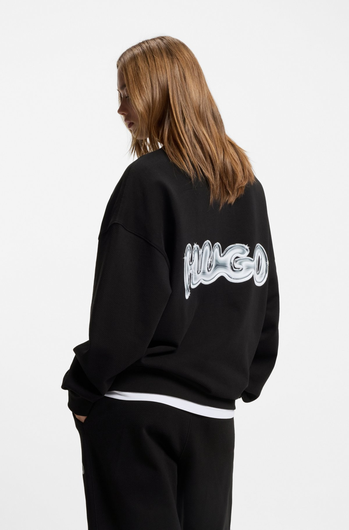 ALL-GENDER COTTON-TERRY SWEATSHIRT WITH LOGO PRINTS - 6