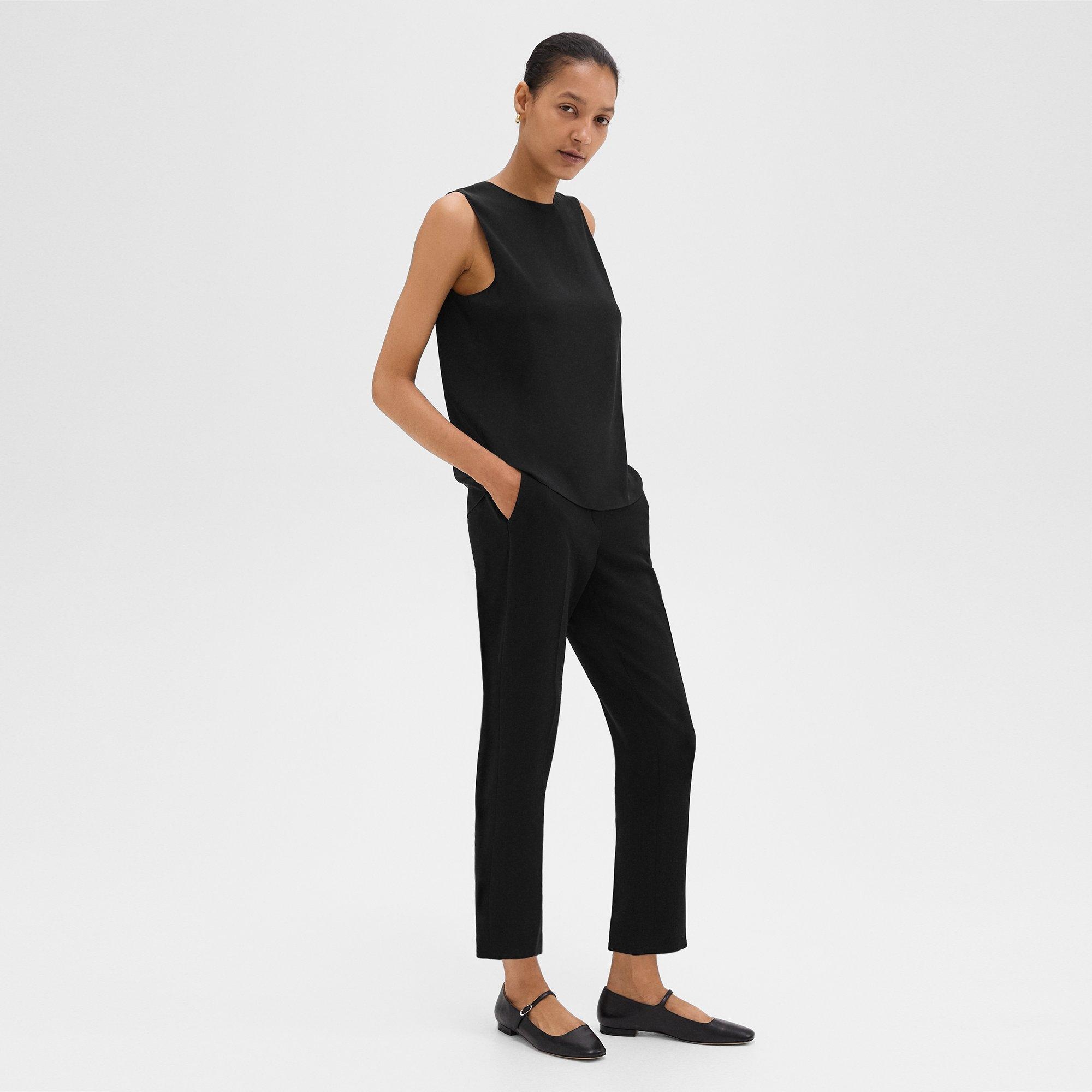 Treeca Pull-On Pant in Admiral Crepe - 3