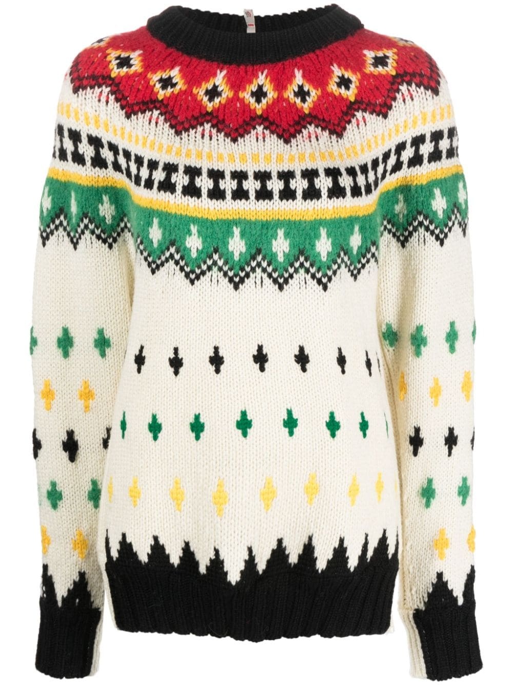 fair isle-knit crew-neck jumper - 1