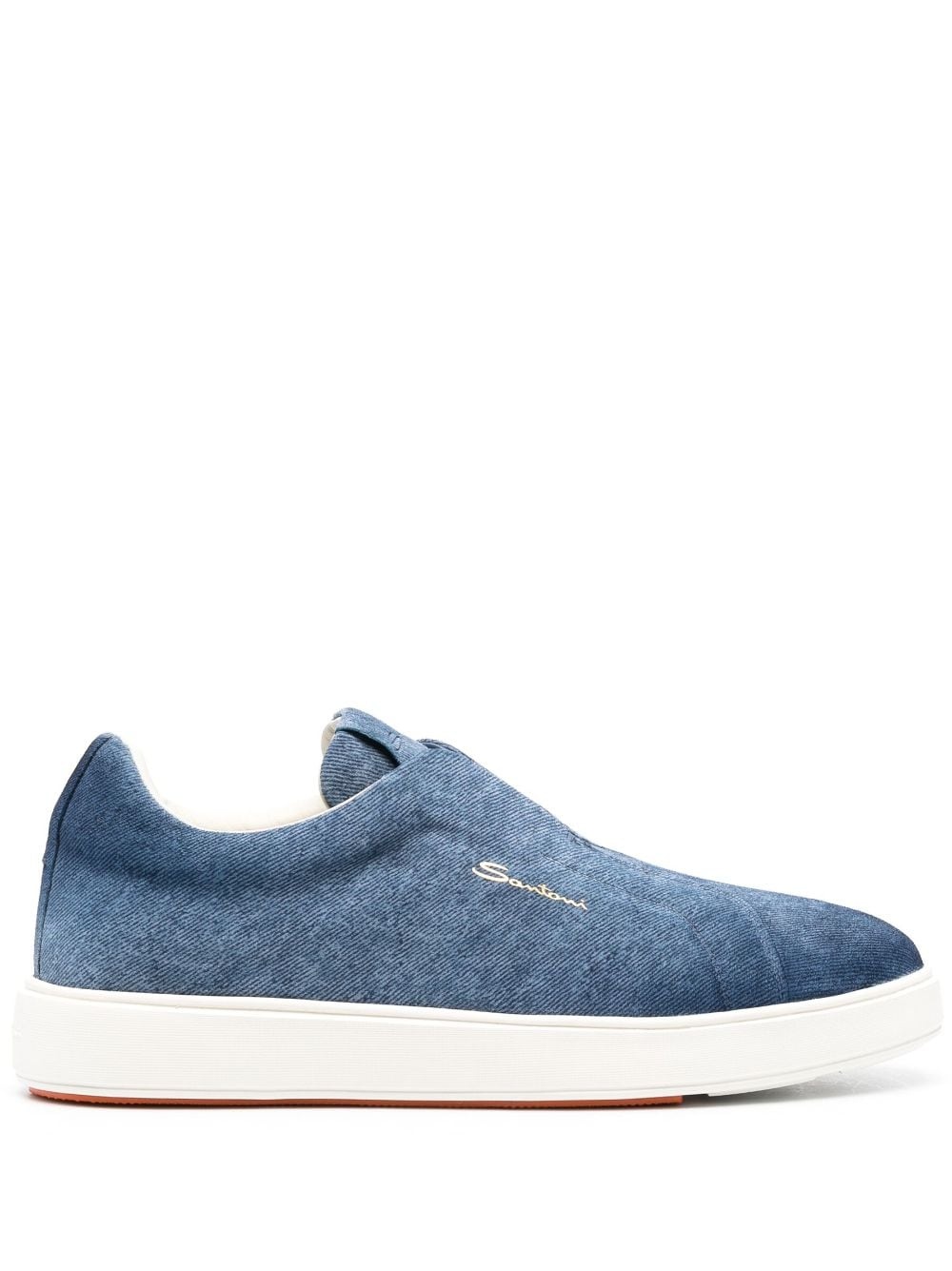 slip-on denim loafers - 1