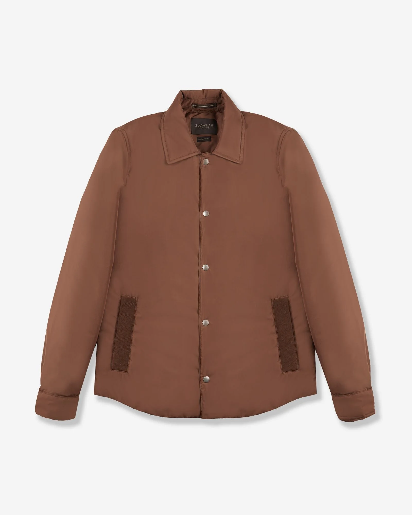 Casual fit technical fabric padded overshirt - 1
