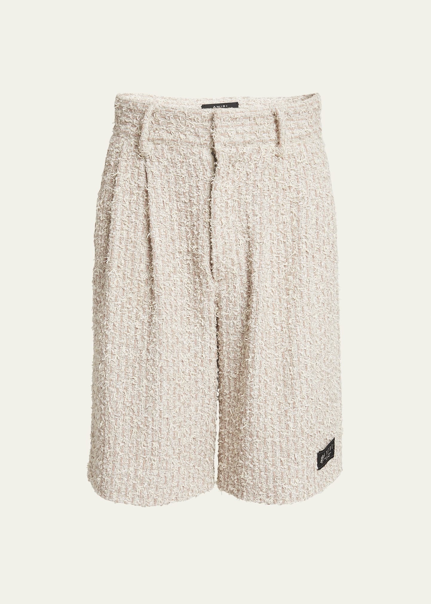 Men's Boucle Tweed Skater Shorts - 1